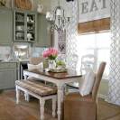 Smaller Dining Area Still Packs Style Classic Hanging Lamps Giant Eat Sign Letting Everyone Know Come Dine Room Decoration Ideas Photos