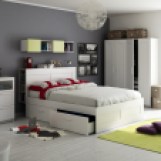 Bedroom Black Gloss Furniture Home Decoration Small Intended Sets Ideas