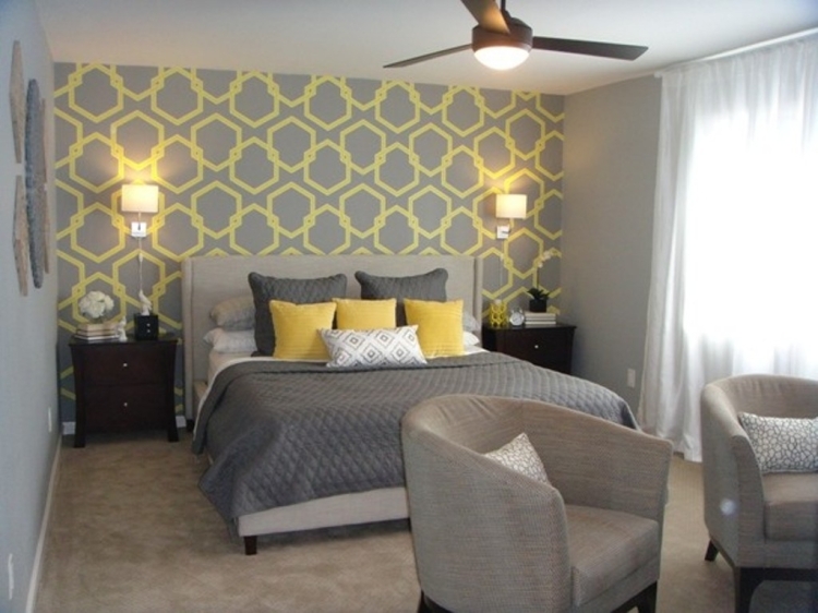Pictures Grey Yellow Bedrooms Bedroom Decorating Ideas Freshsdg